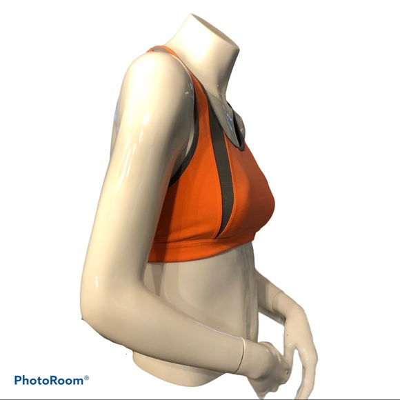 Athleta Stunner Sports Bra - Orange Size Small - Picture 5 of 10